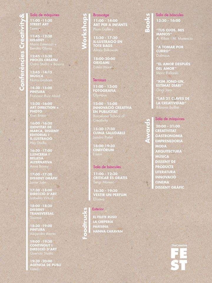 agenda TheCreativeFest